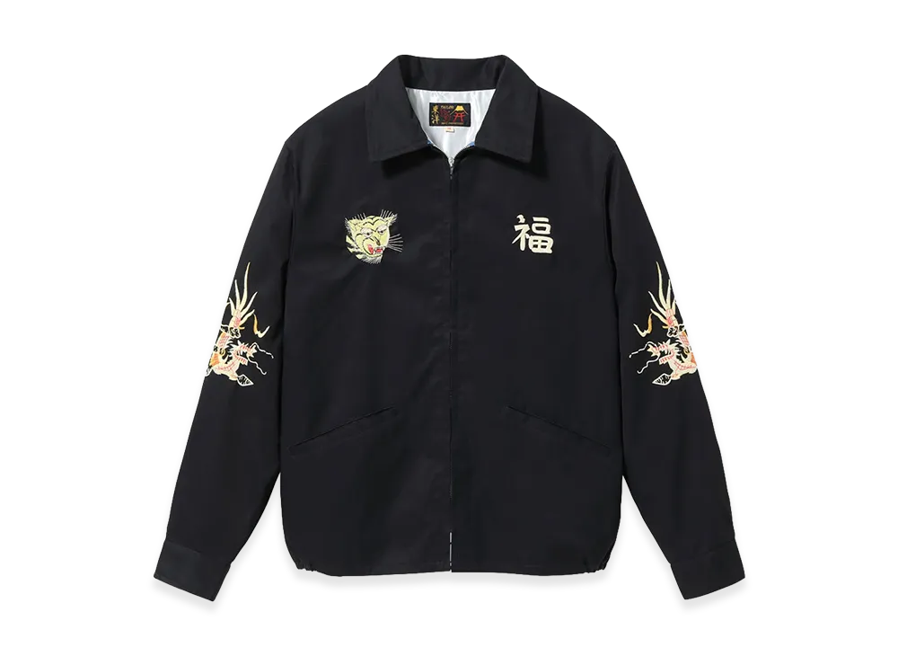 TAILOR TOYO Mid 1960s Style Cotton Vietnam Jacket Vietnam Map "Black"