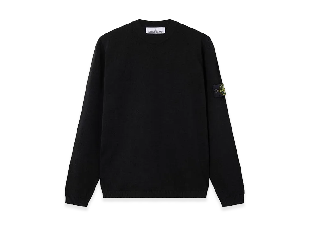 Stone Island Micro Stitch Organic Cotton Sweater "Black"