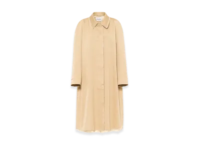 MIU MIU Women's Single Breasted Chino Coat "Cord"