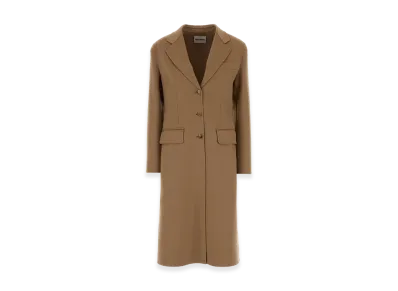 MIU MIU Women's Wool Blend Coat "Camel"