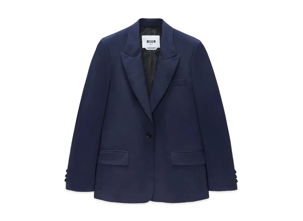 MSGM Wool Tailoring Tailored Jacket "Navy"