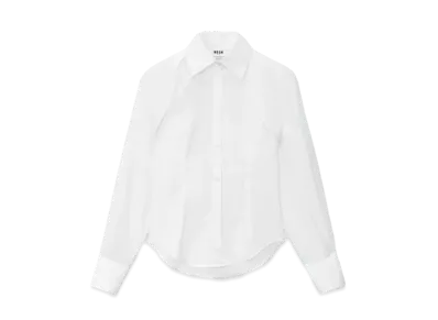 MSGM Two-Piece Poplin Shirt "White"