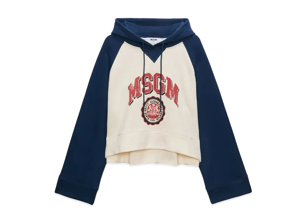 MSGM Jersey College Sweatshirt "White"