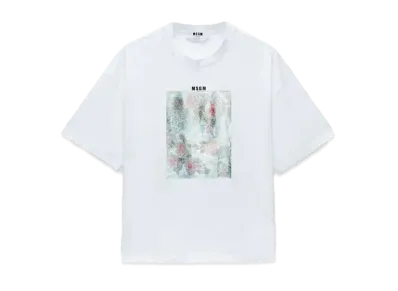 MSGM Jeresy T-Shirt With Print "White"