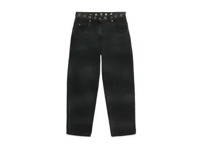 MSGM Denim Pants With Studs "Black"