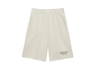 MSGM Organic Cotton Fantastic Green Burro Studio Bermuda Shorts "White"