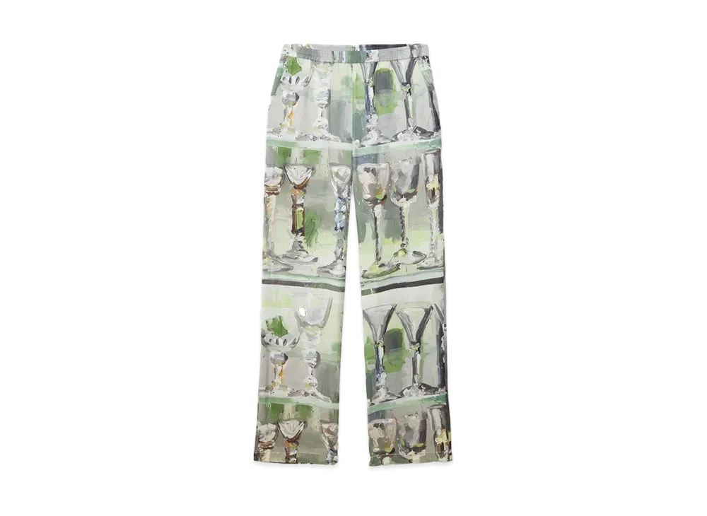 MSGM Pants With Glass Print "Green"