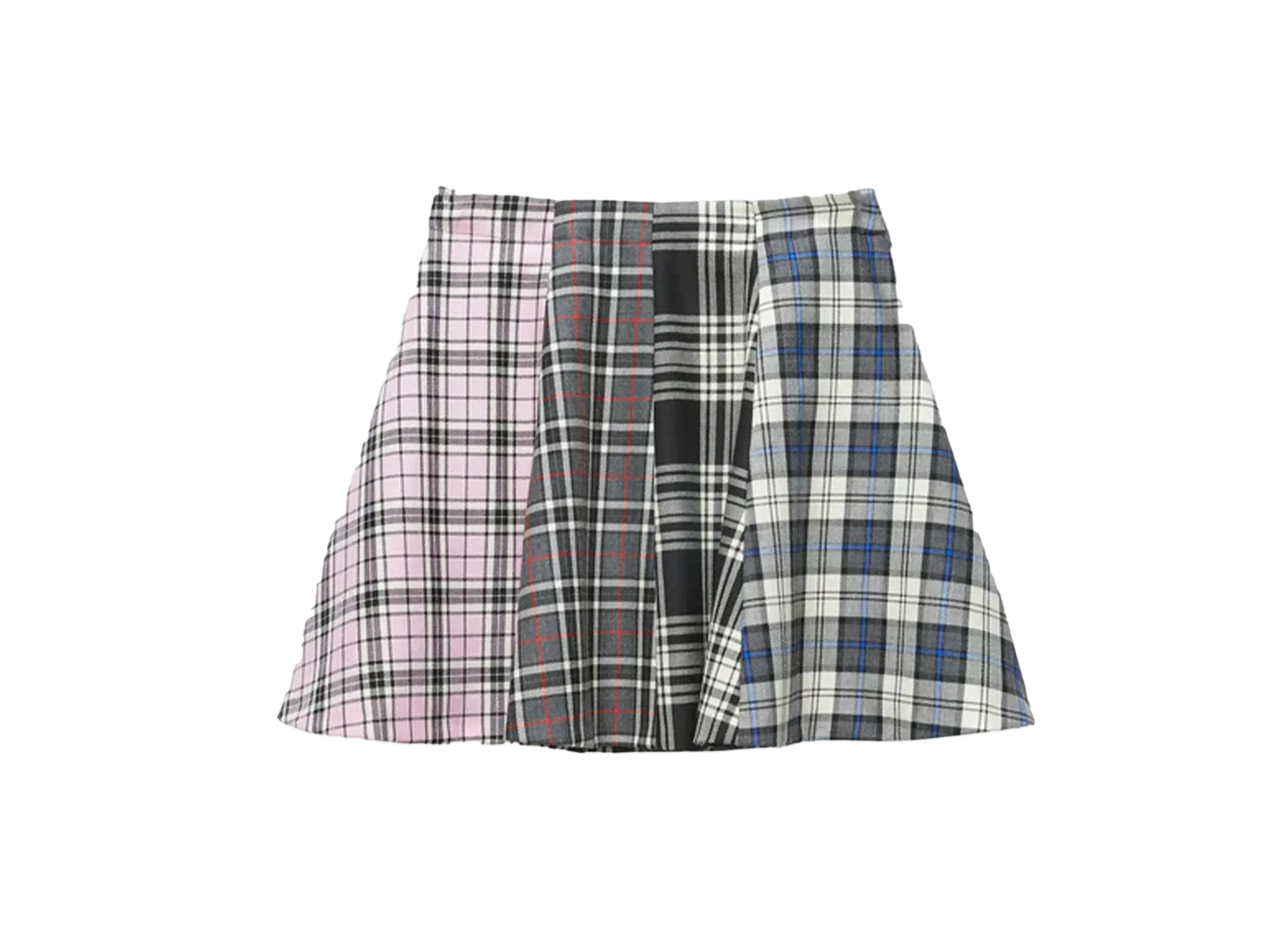 MSGM Wool Tartan Miniskirt "Multi"