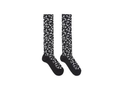 MSGM Socks With Jacquard Polka Dot Print "Black"