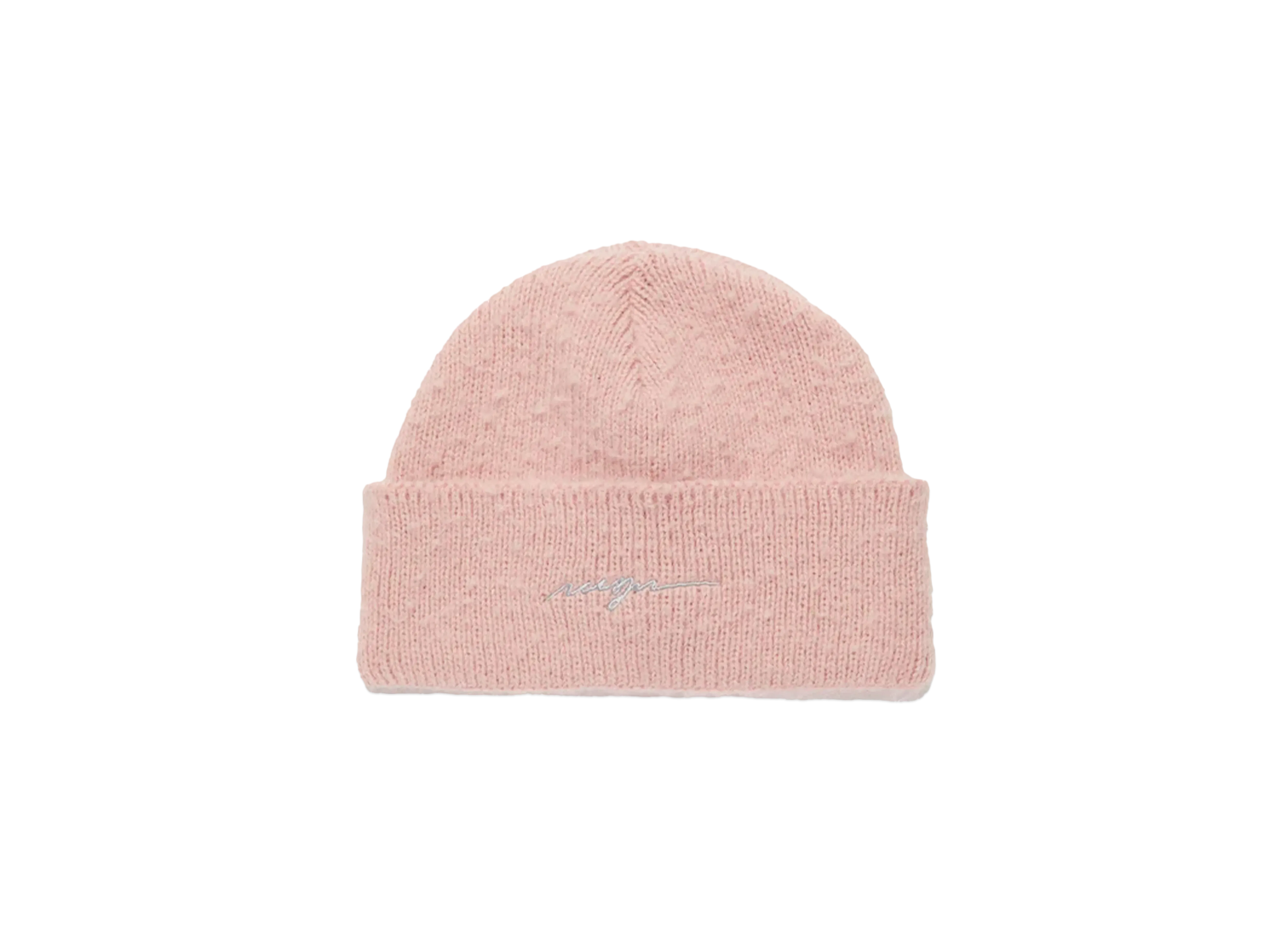 MSGM Watch Cap With Embroidered Cursive Logo "Pink"