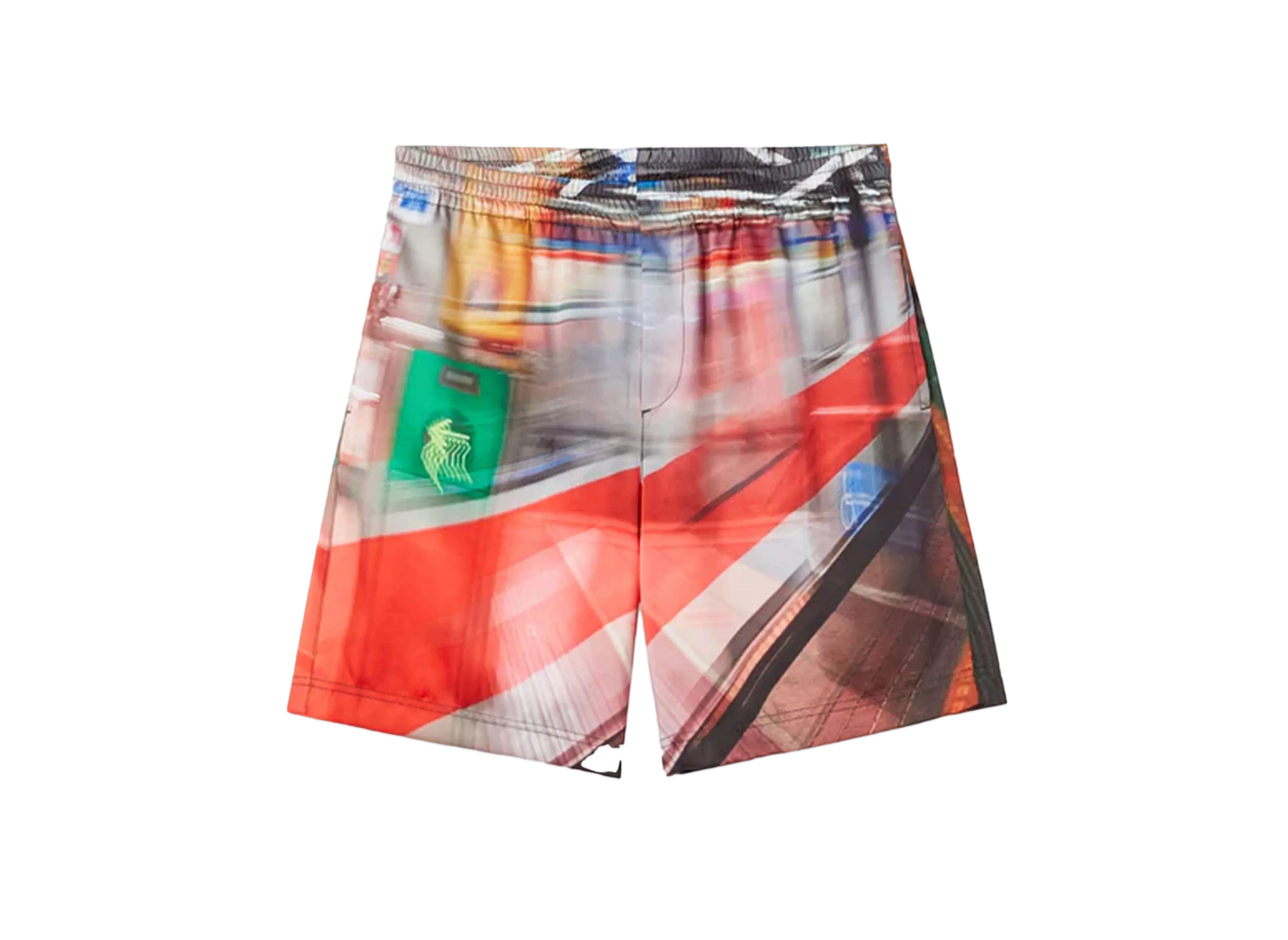 MSGM x Google Pixel Daily Metro Print All-Over Shorts "Red"