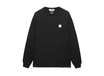 MSGM Sweatshirt With Themwave Patch "Black"