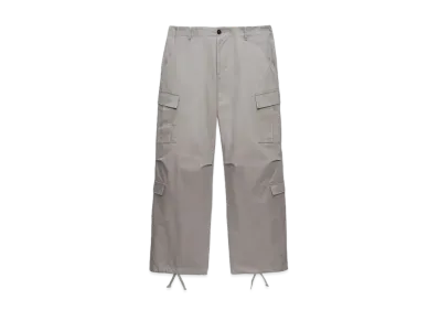 MSGM Gabardine Cotton Cargo Pants "Beige"