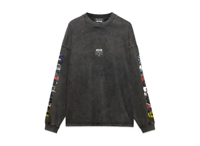 MSGM T-Shirt With If I Were A Boy Print "Gray"