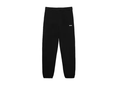 MSGM Solid Colour Cotton Track Pants "Black"