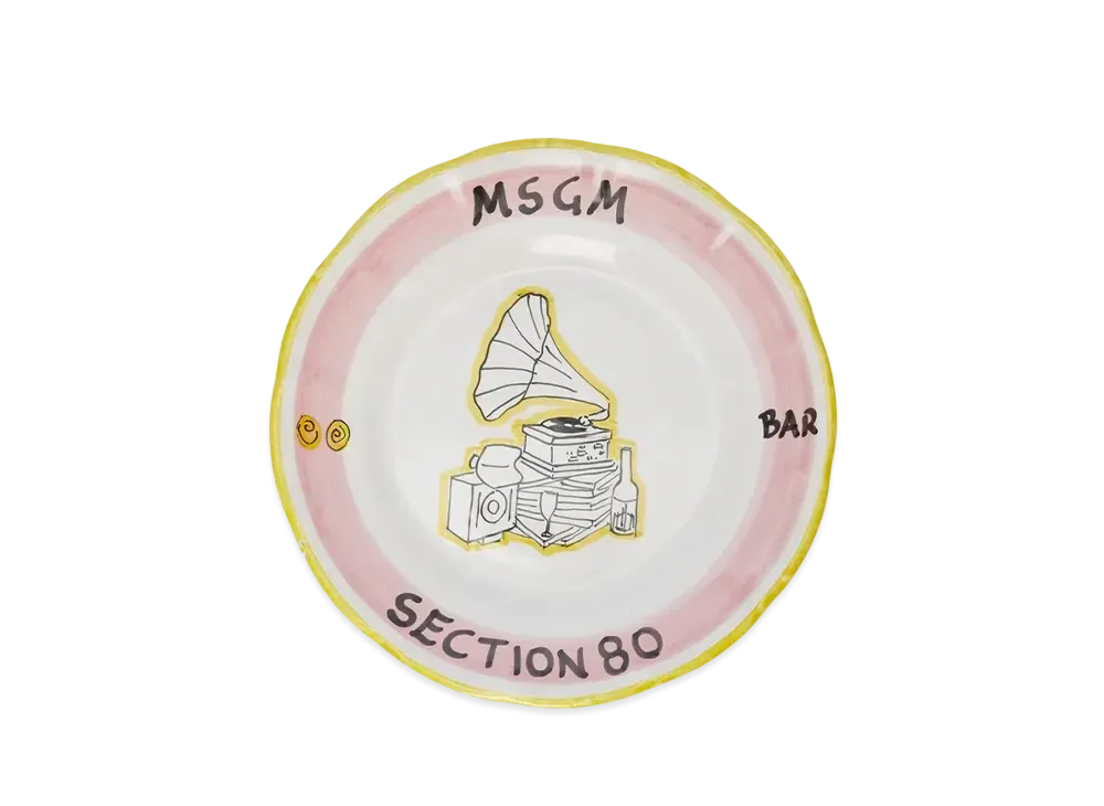MSGM x Section80Bar Ceramic plate "White"