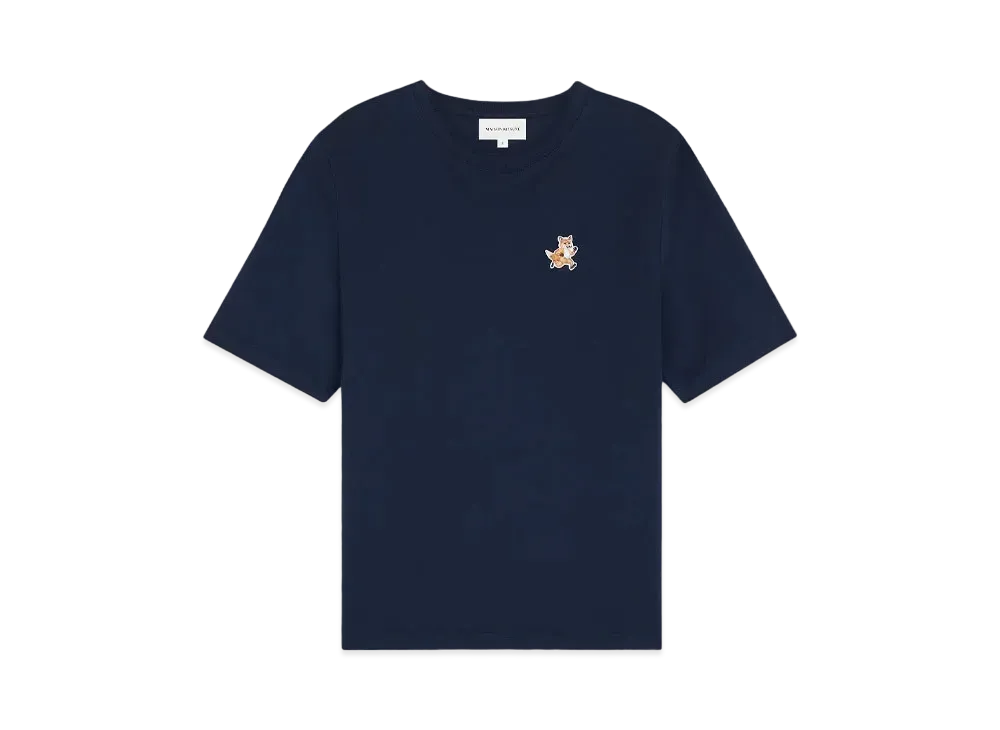 Maison Kitsune Speedy Fox Patch Comfort T-Shirt "Ink blue"