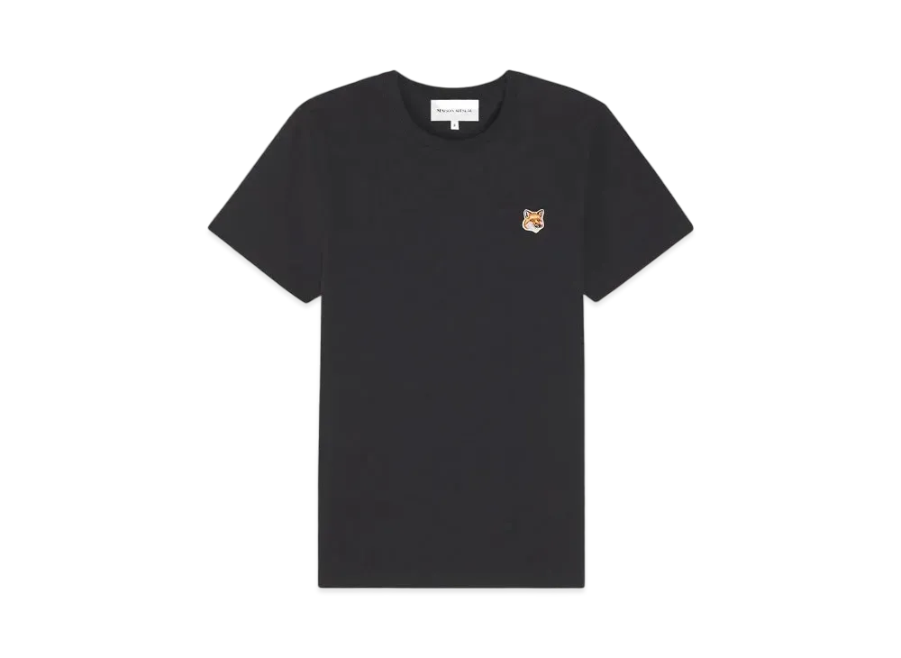 Maison Kitsune Fox Head Patch Regular T-Shirt "Black"