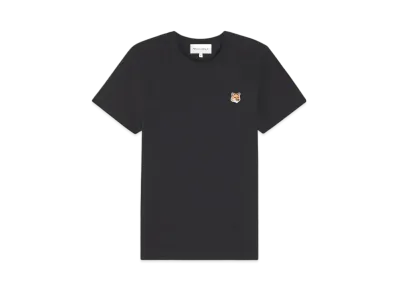 Maison Kitsune Fox Head Patch Regular T-Shirt "Black"