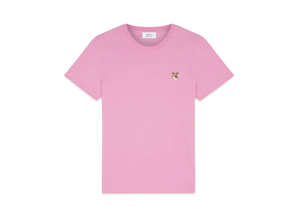 Maison Kitsune Fox Head Patch Regular T-Shirt "Fae pink"