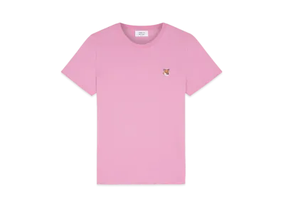 Maison Kitsune Fox Head Patch Regular T-Shirt "Fae pink"