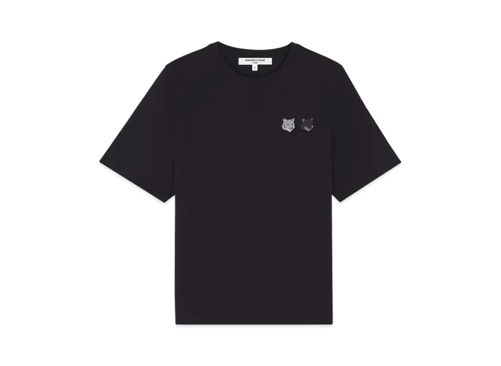 Maison Kitsune Double Bold Fox Head Patch Comfort T-Shirt "Black"