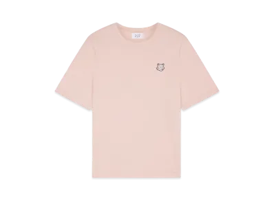 Maison Kitsune Bold Fox Head Patch Comfort T-Shirt "Pasture Rose"