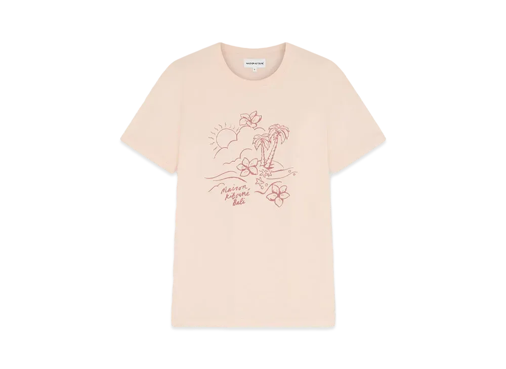 Maison Kitsune Sunset Island Regular T-Shirt "Pale Peach"