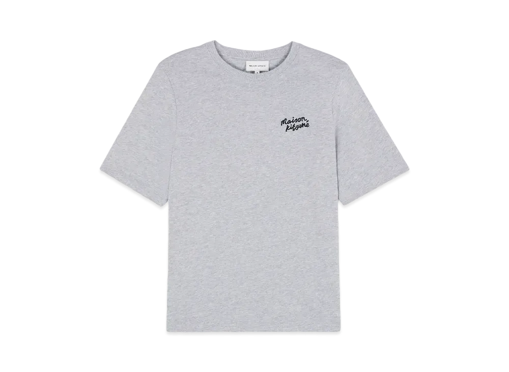 Maison Kitsune Handwriting Comfort T-Shirt "Light Grey Melange"