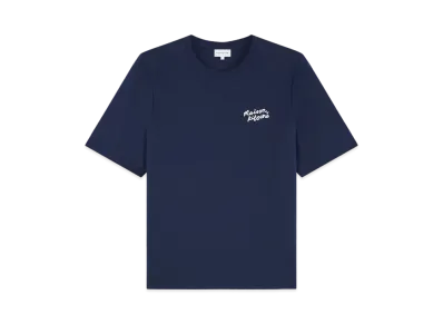 Maison Kitsune Handwriting Comfort T-Shirt "Ink blue"