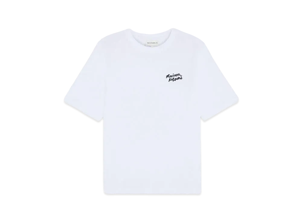 Maison Kitsune Handwriting Comfort T-Shirt "White/Black"