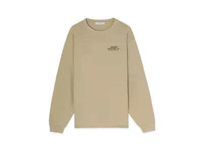 Maison Kitsune Lou De Richelieu Long Sleeve T-Shirt "Beige"