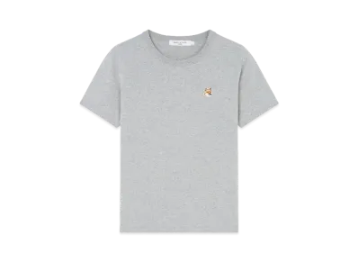 Maison Kitsune Fox Head Patch Classic T-Shirt "Grey Melange"