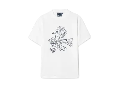 Maison Kitsune Golf Swing Fox Print T-Shirt "White"