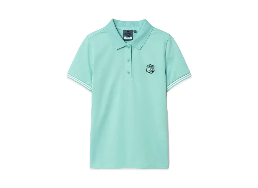 Maison Kitsune Golf Fox Head Polo "Mint"