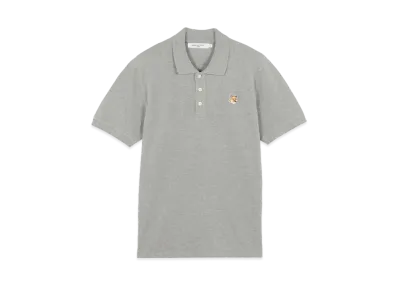 Maison Kitsune Fox Head Patch Classic Polo "Grey Melange"