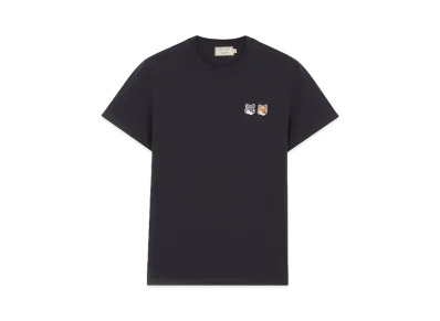 Maison Kitsune Double Fox Head Patch Classic T-Shirt "Anthracite"