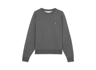 Maison Kitsune Bold Fox Head Patch Oversized Sweatshirt "Dark Grey Melange"