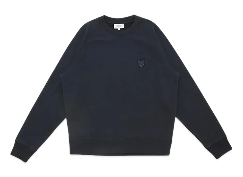 Maison Kitsune Bold Fox Head Patch Oversized Sweatshirt "Deepnavy"