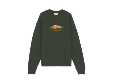 Maison Kitsune Outdoor Profile Fox Comfort Sweatshirt "Medium Grey Melange"