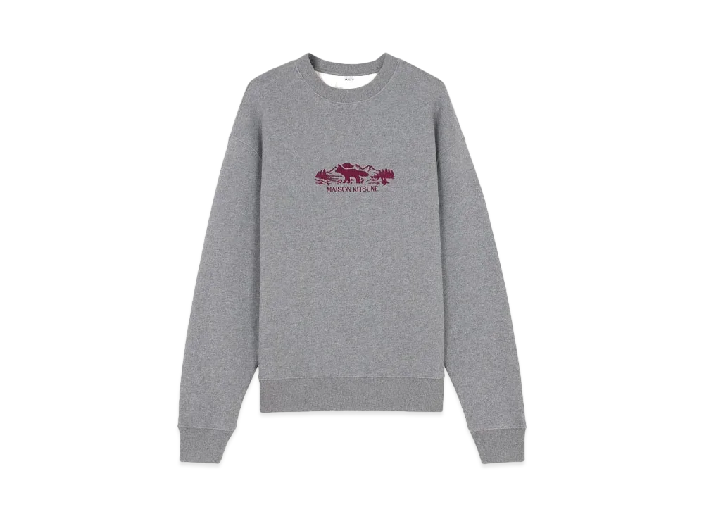 Maison Kitsune Outdoor Profile Fox Comfort Sweatshirt "Ranger Green"