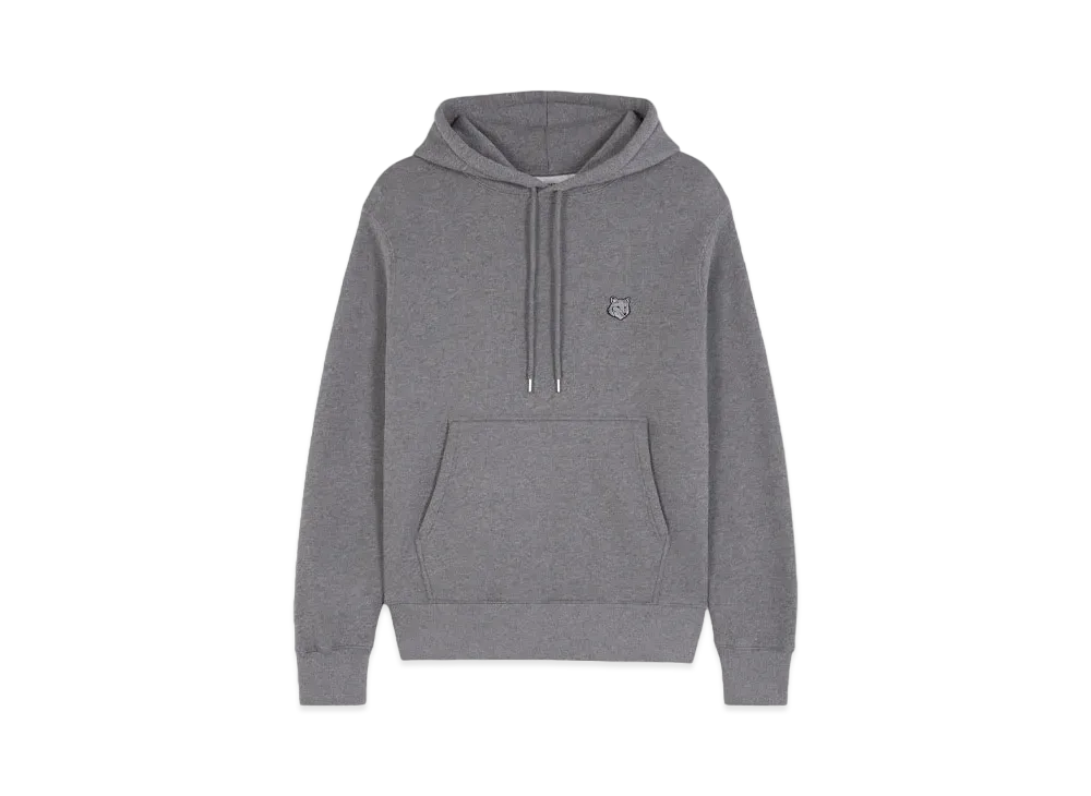 Maison Kitsune Bold Fox Head Patch Comfort Hoodie "Medium Grey Melange"