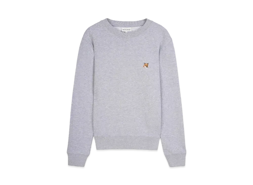 Maison Kitsune Fox Head Patch Regular Sweatshirt "Light Grey Melange"