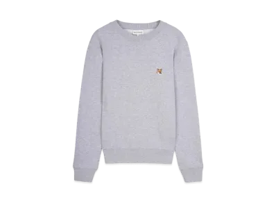 Maison Kitsune Fox Head Patch Regular Sweatshirt "Light Grey Melange"