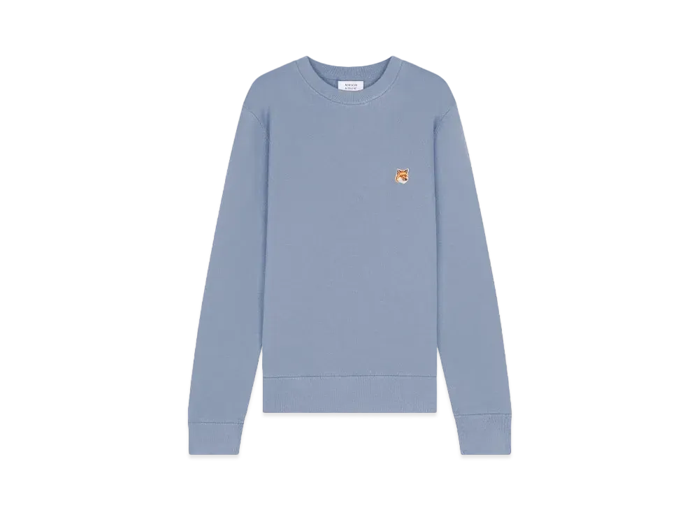 Maison Kitsune Fox Head Patch Regular Sweatshirt "Moonlight Blue"