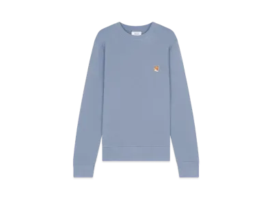 Maison Kitsune Fox Head Patch Regular Sweatshirt "Moonlight Blue"