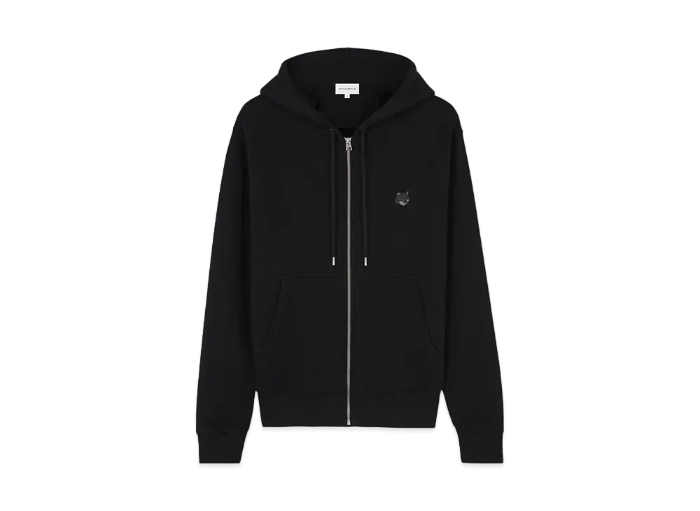 Maison Kitsune Bold Foxhead Patch Comfort Zip Hoodie "Black"