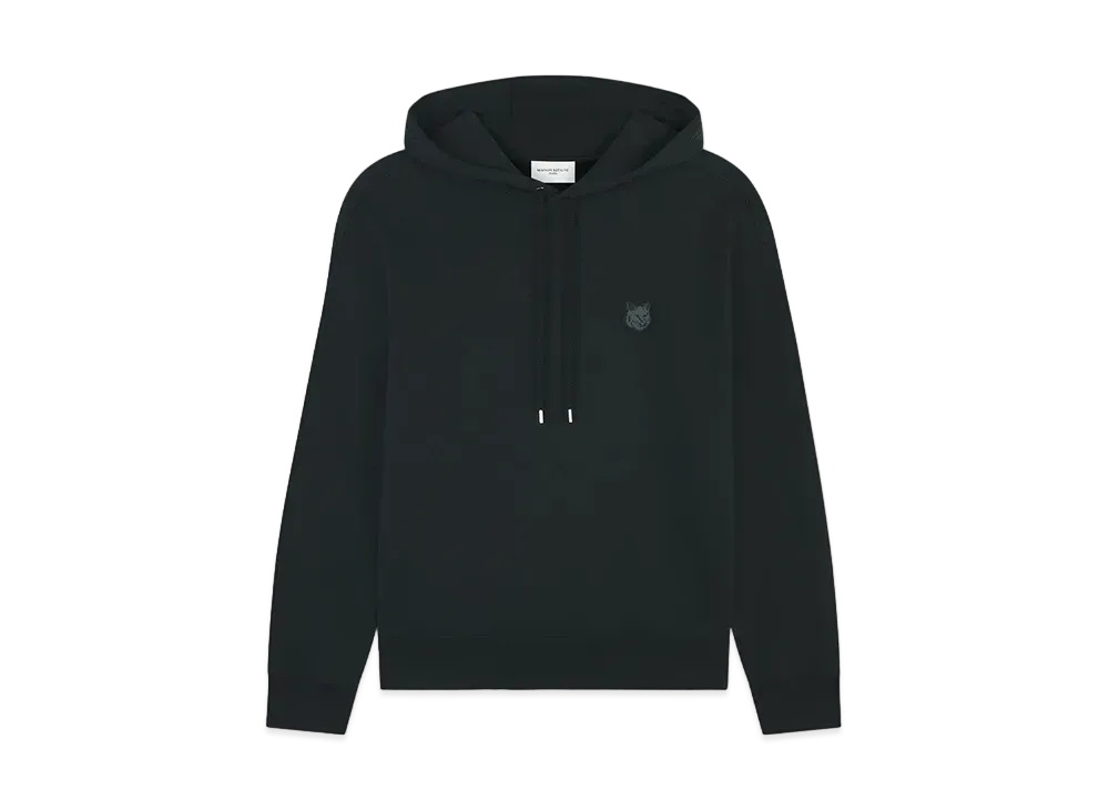 Maison Kitsune Bold Foxhead Patch Oversized Hoodie "Black"