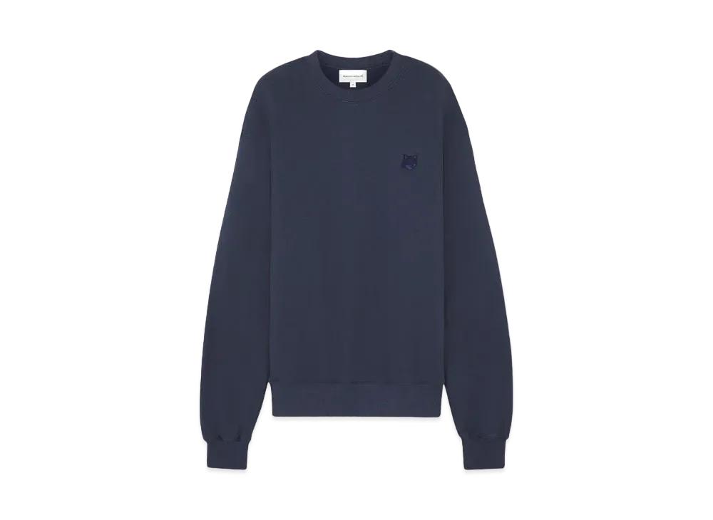 Maison Kitsune Bold Fox Head Patch Comfort Sweatshirt "Ink blue"