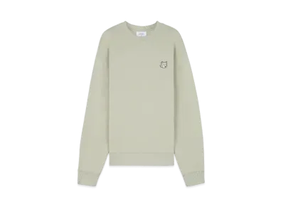 Maison Kitsune Bold Fox Head Patch Comfort Sweatshirt "Ash Tree"